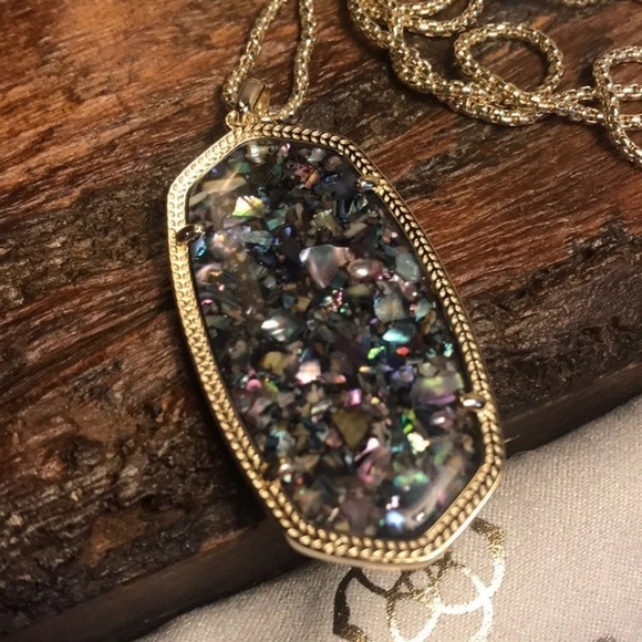 NWT Kendra Scott Purple Crushed Abalone Reid! - Picture 6 of 7